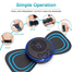 Mini Massager - Rechargeable Shoulder, Neck,Muscle,Tendonitis, Deep Tissue, Back Massager with 2 Pcs Butterfly Pad image