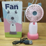 Mini Portable Summer Electric Fan Pearl Pink image