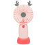 Mini Portable Summer Electric Fan Pearl Pink image