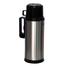 Mirror Finished Metal Body Vacuum Flask Black and Silver image