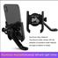 Mirror Motorcycle Mobile Phone Bracket Mountain Bike Aluminum Aloe Mobile Phone Holder Easy to Use and Maintain image