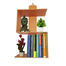 Modern S-Shape Bookshelf 3 Tier image