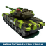 Moka 59d Rechargeable Remote Controlled Military Tank For Kids With Light Music (moka_tank_2052_AG) Army Green image