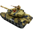 Moka 59d Rechargeable Remote Controlled Military Tank For Kids With Light Music (moka_tank_2052_LY) Light Yellow image