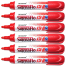 Monami Sigmaflo White Board Marker Round Tip 6Pcs image