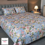 Allora Monsoon Blooms Print Bedsheet- Heather Blue Super King image