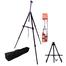 Mont Marte Portable Aluminum Field Easel Telescopic Legs with Carry Bag Black image