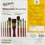 Mont Marte Watercolor Brush Set 11 Pieces with Wallet for water colour painting image