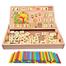 Montessori Wooden Educational Toys: Clock, Numbers, Math Sticks - Ages 3-5 Years image