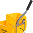 Mop Bucket With Side-Press Wringer And Wheels Yellow-20Litre image