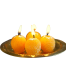 Motichur Laddoo Candle – Handmade Soy Wax Sweet-Scented, Festive Gift I 02 Pcs Box image