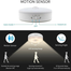 Motion Sensor Light USB PIR Bedside Night Light Rechargeable Household Bedroom Cabinet Portable Indoor Lighting Wall Light image