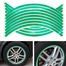 Motorcycle/Car/Bicycle Wheels Stickers Moto Reflective Protection Inner Rim Tire Decal (16 PCS) image