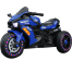 Motorcycle, 3 Wheel Motorbike Kids Rechargeable12V Battery Ride On Car Electric Cars Motorcycles – Blue image