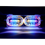 Motorcycle DRL Strobe Brake Lamp LED Flash Stop Light Flow RGB Colorful LED License Plate Warning Daylight 12V DC-1Pcs image
