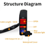 Motorcycle Handlebar On Off Switch With 2A USB Port 12V DC Water Resistant image