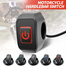 Motorcycle Handlebar Switch With LED Light Momentary Button For Electric Start Waterproof Control Switch Button 7/8 Inch 22mm Any Colour image