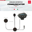 Motorcycle Helmet Communicator Intercom Headset Music Interphone Bluetooth 5.0 Waterproof, Hands-Free, 300m Range, Long Battery Life image