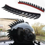 Motorcycle Helmet Mohawks Spikes Sticker Decals 1 Piece Various Color Any Colour image