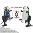Motorcycle Mobile Holder Adjustable Non-Slip Soft Silicone Rubber Network Spider-Black 1Pcs image
