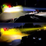 Motorcycle Or Car Mini Driving Fog Light Yellow and White 1 Pcs image