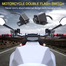 Motorcycle Waterproof Aluminium Alloy Switches 25mm Handlebar Headlight Switch And 3 Wires With Red LED Light image