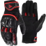 Motowolf Sheepskin Leather Motorcycle Gloves Protective Racing Gloves For Men And Women, Summer And Winter 1 Pair (Red Colour) image