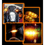 Moxi Branded Flexible Universal Fit LED Indicator For Motorcycle Bike Waterproof KTM Style Amber Turning Signal Lamps Blinkers Bulb Turn Signals 12V image