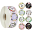 Multi Design Thank You round sticker for Gift Packaging - 500 Stickers image