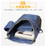 Multi Pocket Travel Backpack With Detachable Bottle Holder Navy Blue image