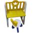 Multifunctional Indoor Bookshelf for Kids (Bookshelf Back Toyshelf Table Top Chair) image