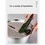 Multifunctional Kitchen Tool for Washing and Cutting Vegetables 3-in-1 Stainless Steel Basin with Grater and Drain Basket image