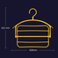 Multipurpose Portable Storage Rack – Foldable Organizer Shelf for Kitchen, Bathroom and More image