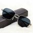 NEW Sunglasses Fashion Silver-Black Metallic Frame New Vintage Men And Female image