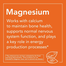 NOW Foods Magnesium Citrate Enzyme Function Nervous System Support –120 Capsules (USA) image