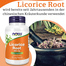 NOW Licorice Root 450 mg 100 Veg Capsules image
