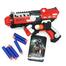 NUB Inspired Plastic Soft Blaster Toy GUN With Suction Target Board (nub_gun_498a_red) image