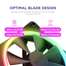 NZXT F120 RGB DUO (Triple Pack) 120mm RGB Casing Fan - Black image
