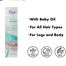 Nair Hair Removal Moisturising Cream 80 ml For Legs And Body With Baby Oil image