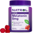 Natrol Melatonin Sleep Aid Gummy Fall Asleep Faster Stay Asleep Longer Strawberry Flavored 5 mg 90 Gummies image