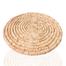 Natural Palm Leaves Round Placemats 12x12 Inch 6 Pcs Set image