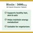 Nature’s Bounty Biotin 5000mcg – 60 Quick Dissolve Tablets image