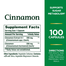 Nature’s Bounty Cinnamon 1,000mg 100 Capsules image