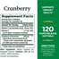 Nature’s Bounty Cranberry Pills 4200 mg 120 Softgels image