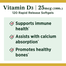 Nature’s Bounty High Potency Vitamin D3 1,000 IU (25 mcg) 120 Softgels image