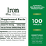 Nature’s Bounty Iron 65 mg 325 mg Ferrous Sulfate 100 Tablets image