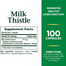 Nature's Bounty Milk Thistle 175 mg 100 Capsules image