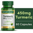 Nature's Bounty Turmeric 450 mg 60 Capsules image