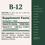 Nature's Bounty Vitamin B12 Supports Energy Metabolism Tablets 1000 mcg 200 Coated Tablets -524952020 image