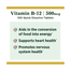 Nature’s Bounty Vitamin B-12 500 mcg 100 Tablets image
